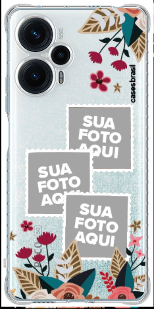 Capinha para Celular Recortes Floridos