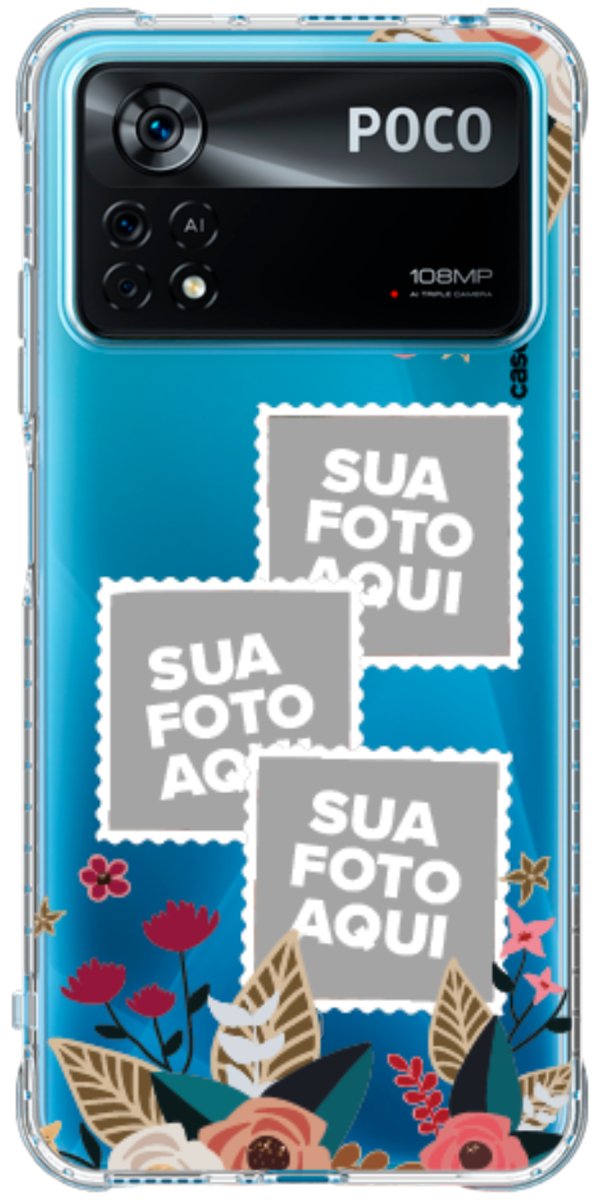 Capinha para Celular Recortes Floridos