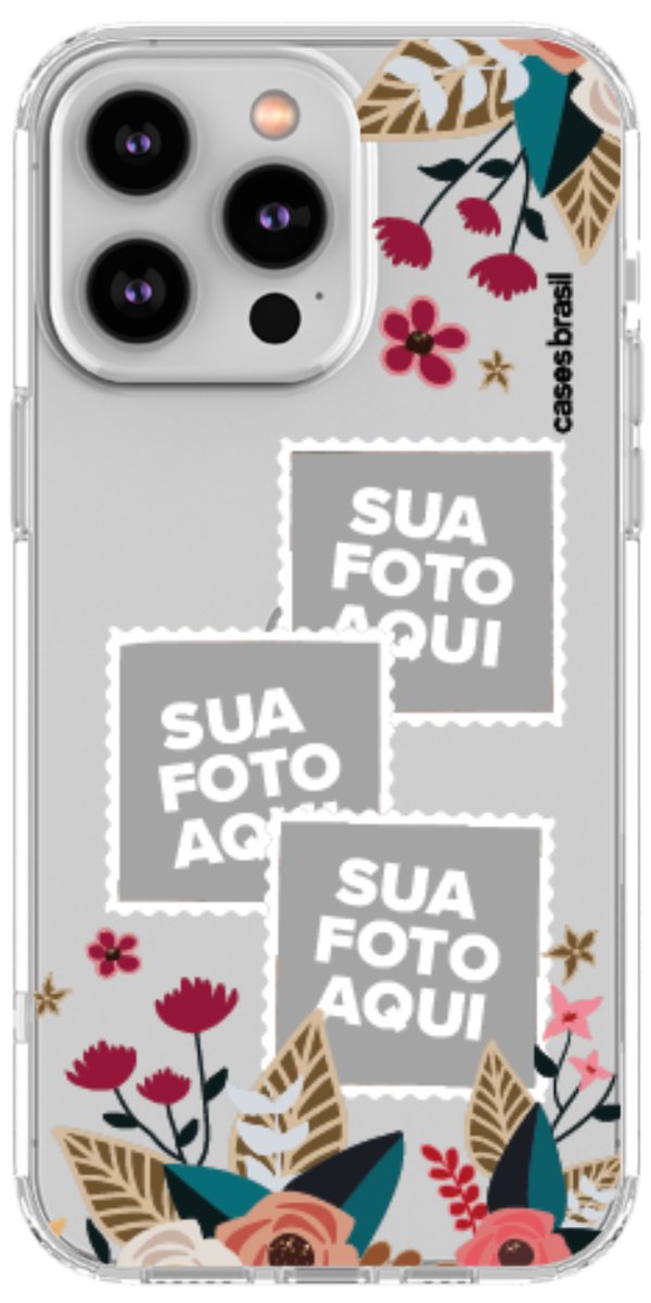 Capinha para Celular Recortes Floridos