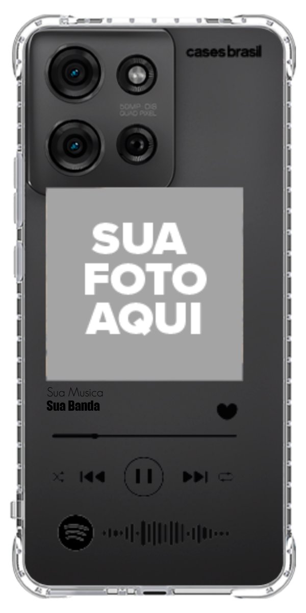 Capinha para Celular Polaroid com Sua Música