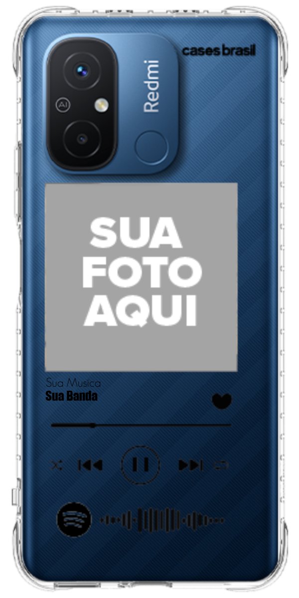 Capinha para Celular Polaroid com Sua Música