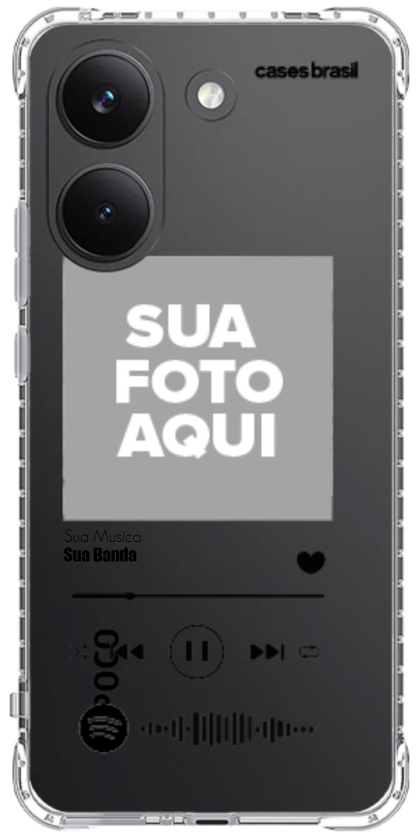 Capinha para Celular Polaroid com Sua Música