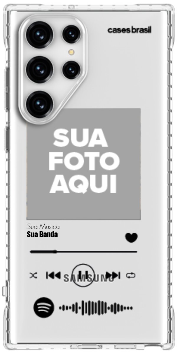 Capinha para Celular Polaroid com Sua Música