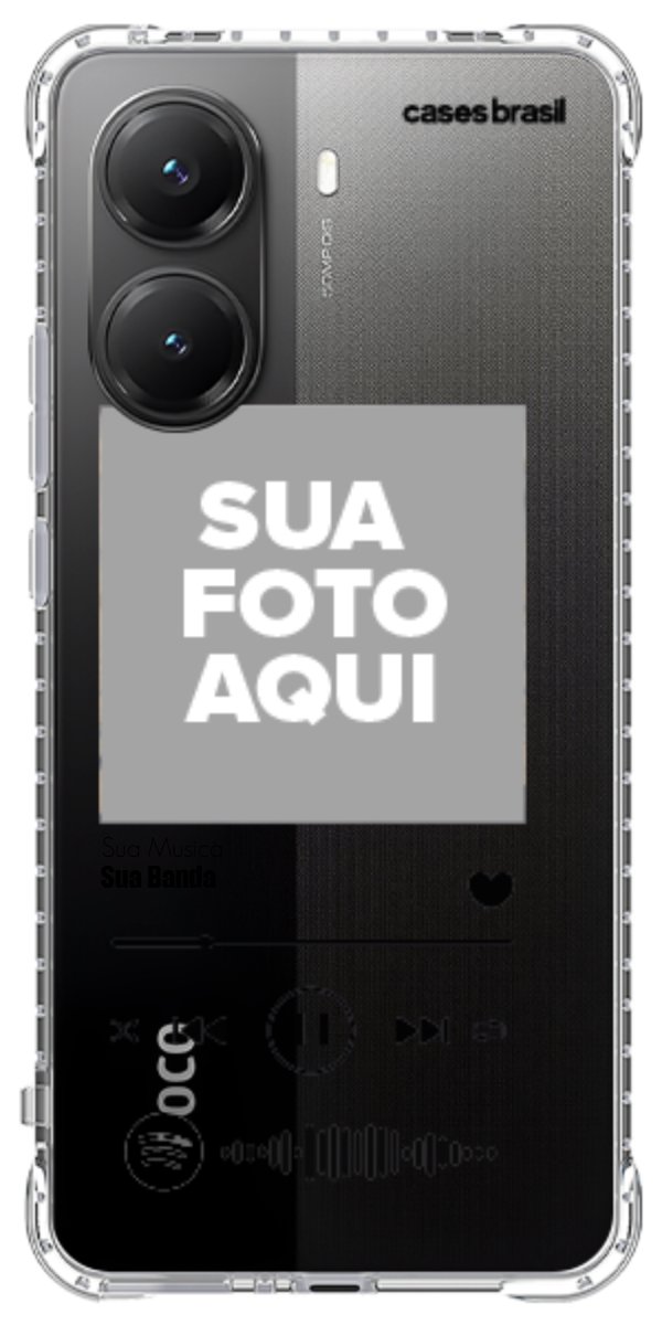 Capinha para Celular Polaroid com Sua Música