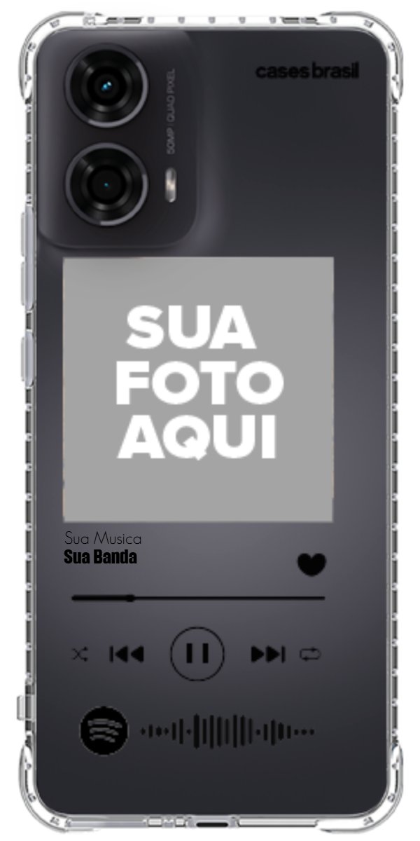 Capinha para Celular Polaroid com Sua Música