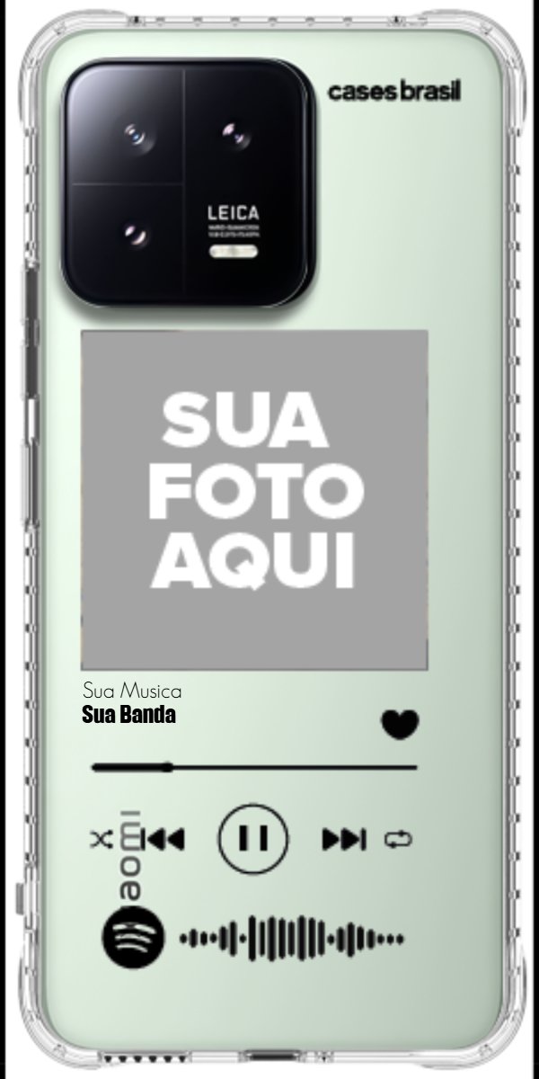 Capinha para Celular Polaroid com Sua Música