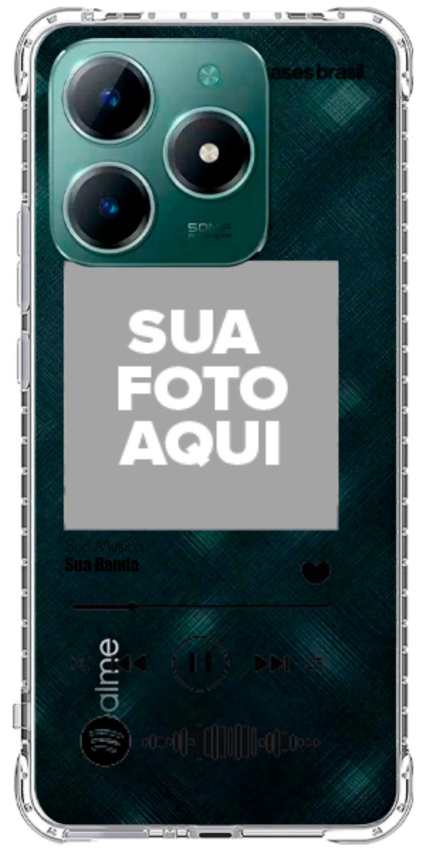 Capinha para Celular Polaroid com Sua Música
