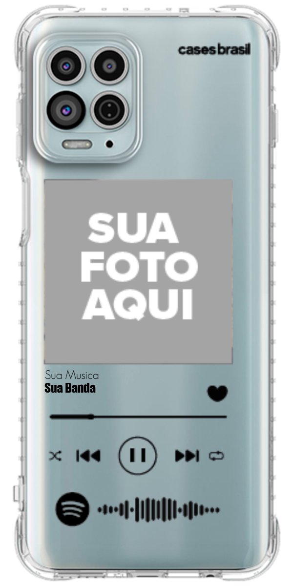 Capinha para Celular Polaroid com Sua Música