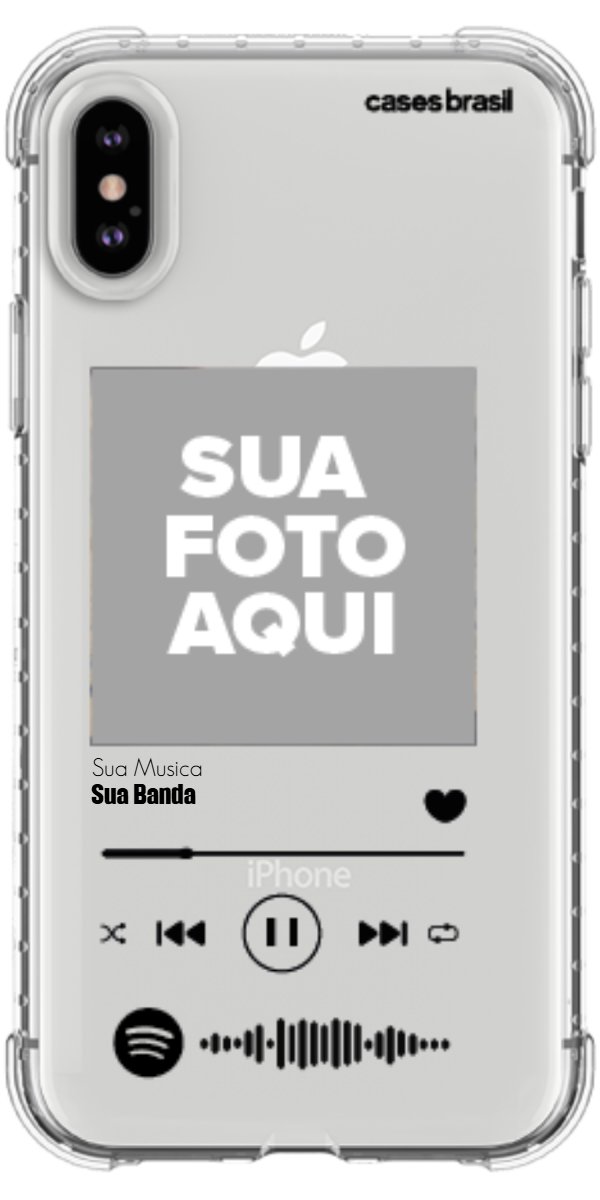 Capinha para Celular Polaroid com Sua Música