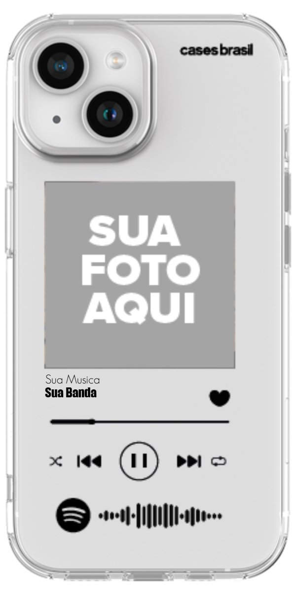 Capinha para Celular Polaroid com Sua Música