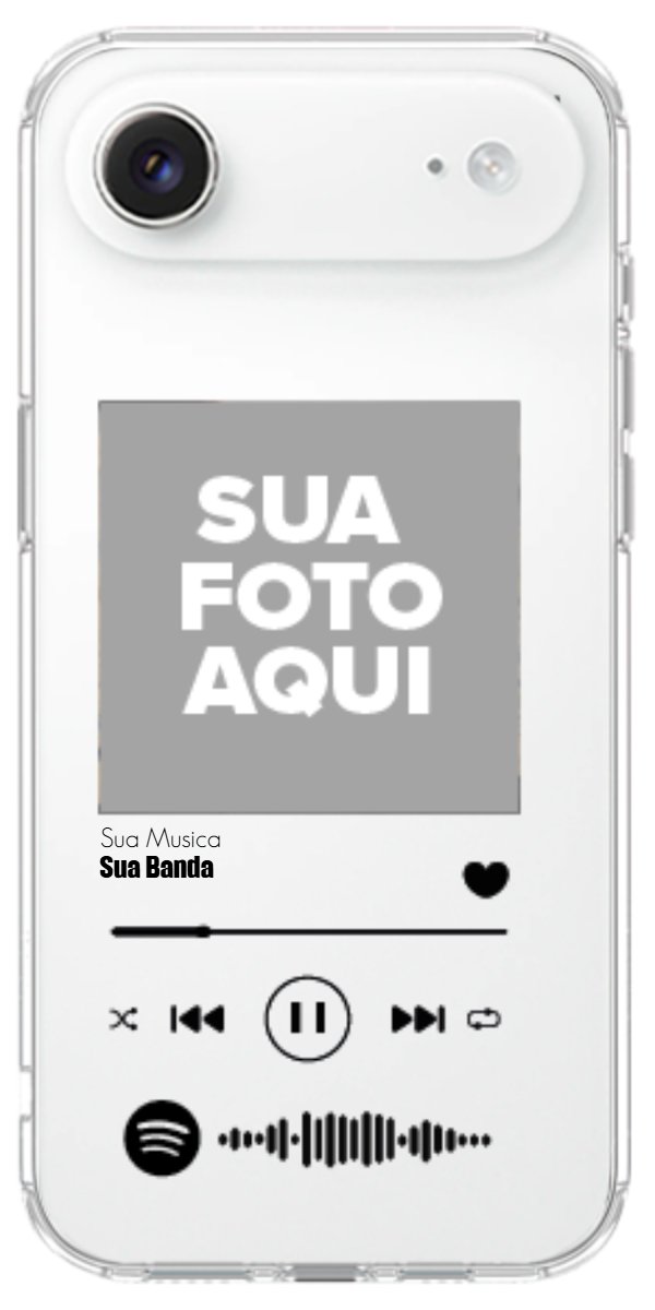 Capinha para Celular Polaroid com Sua Música