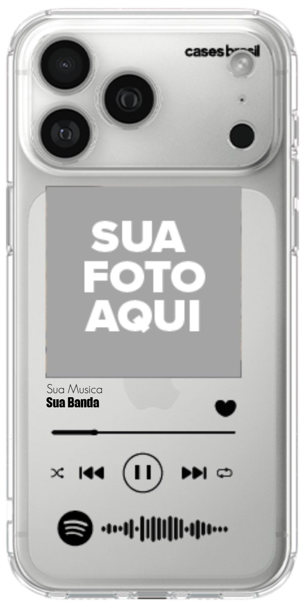 Capinha para Celular Polaroid com Sua Música
