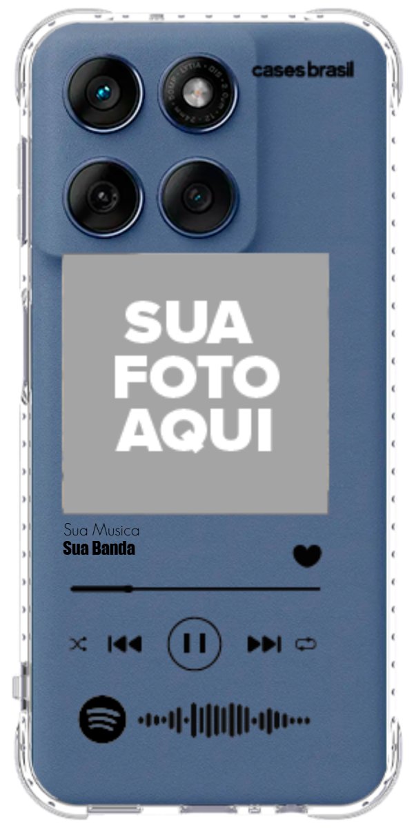Capinha para Celular Polaroid com Sua Música