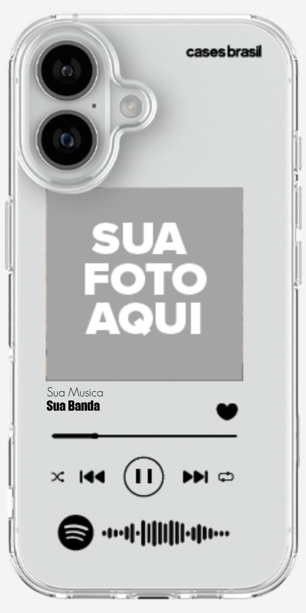 Capinha para Celular Polaroid com Sua Música