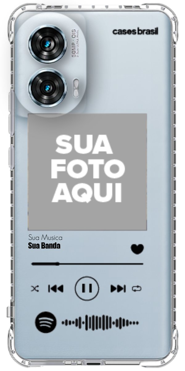 Capinha para Celular Polaroid com Sua Música