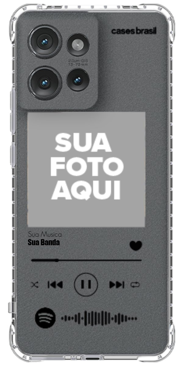 Capinha para Celular Polaroid com Sua Música