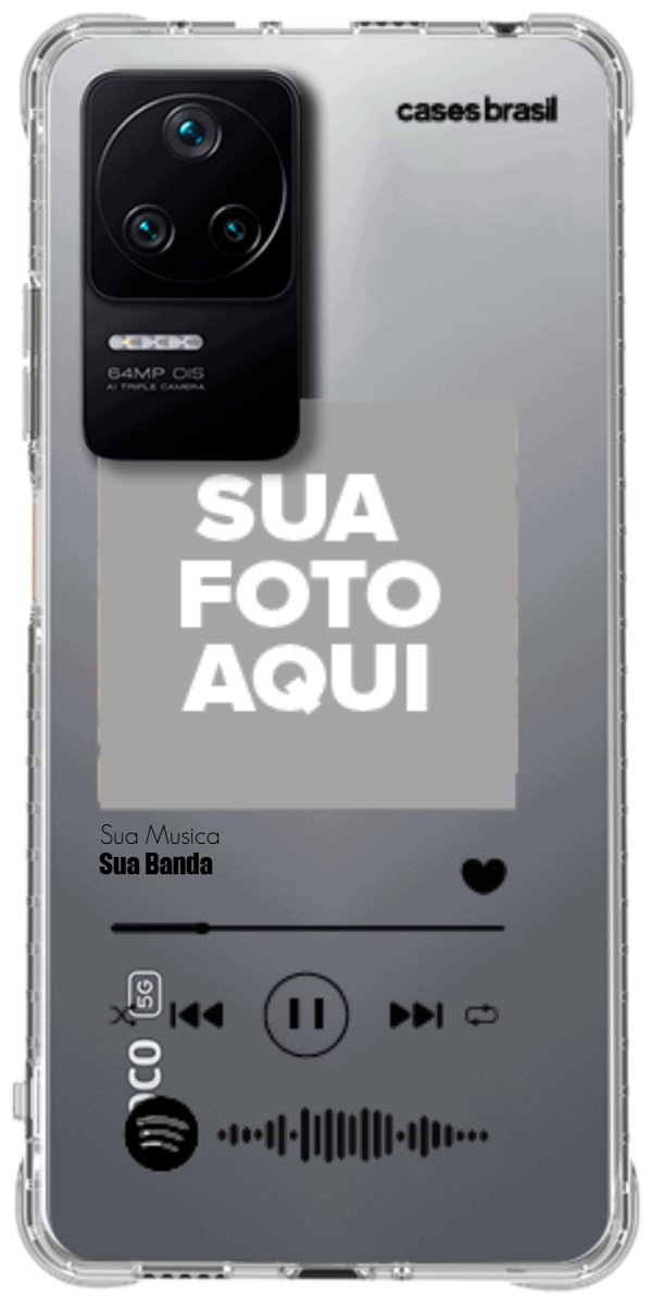 Capinha para Celular Polaroid com Sua Música