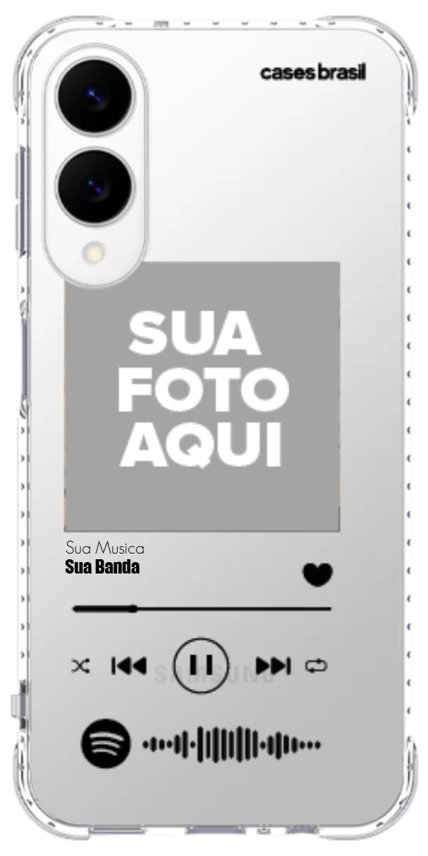 Capinha para Celular Polaroid com Sua Música