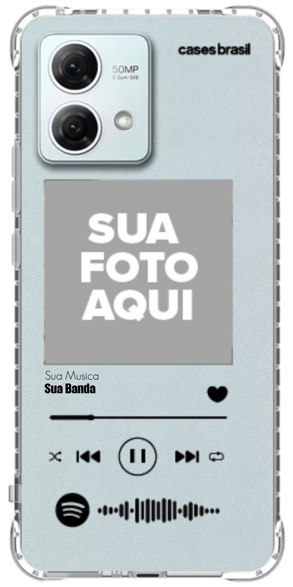 Capinha para Celular Polaroid com Sua Música