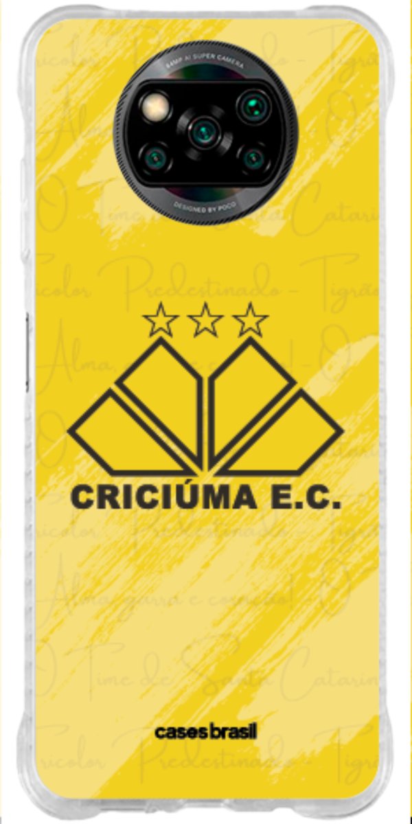 Capinha para Celular Criciúma Estampa Oficial 04