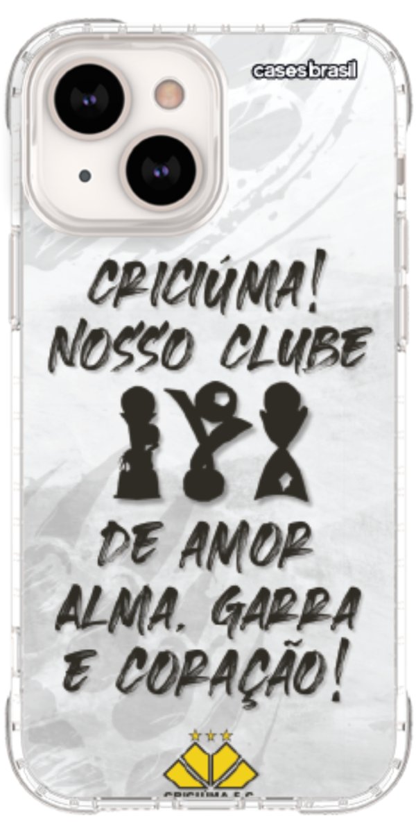 Capinha para Celular Crciúma Estampa Oficial 09