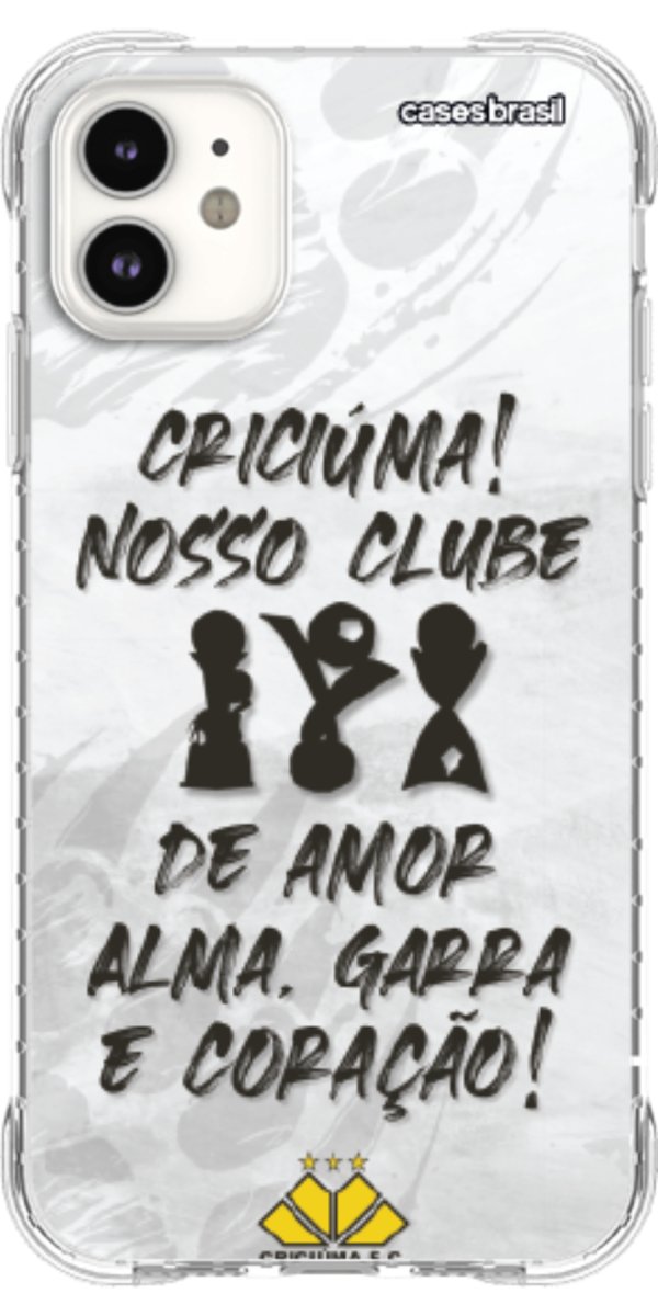 Capinha para Celular Crciúma Estampa Oficial 09