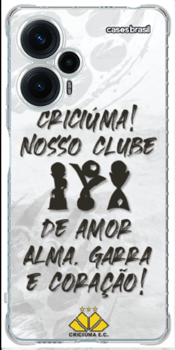 Capinha para Celular Crciúma Estampa Oficial 09