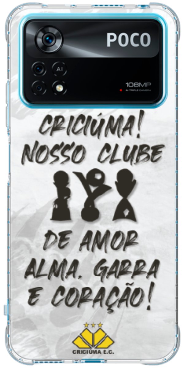 Capinha para Celular Crciúma Estampa Oficial 09
