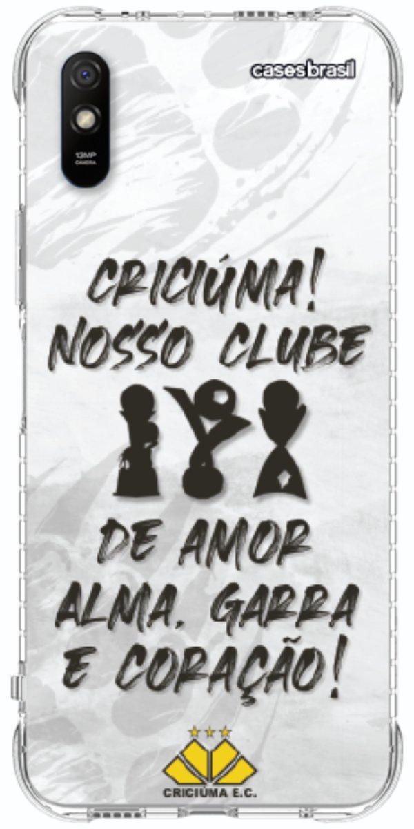 Capinha para Celular Crciúma Estampa Oficial 09