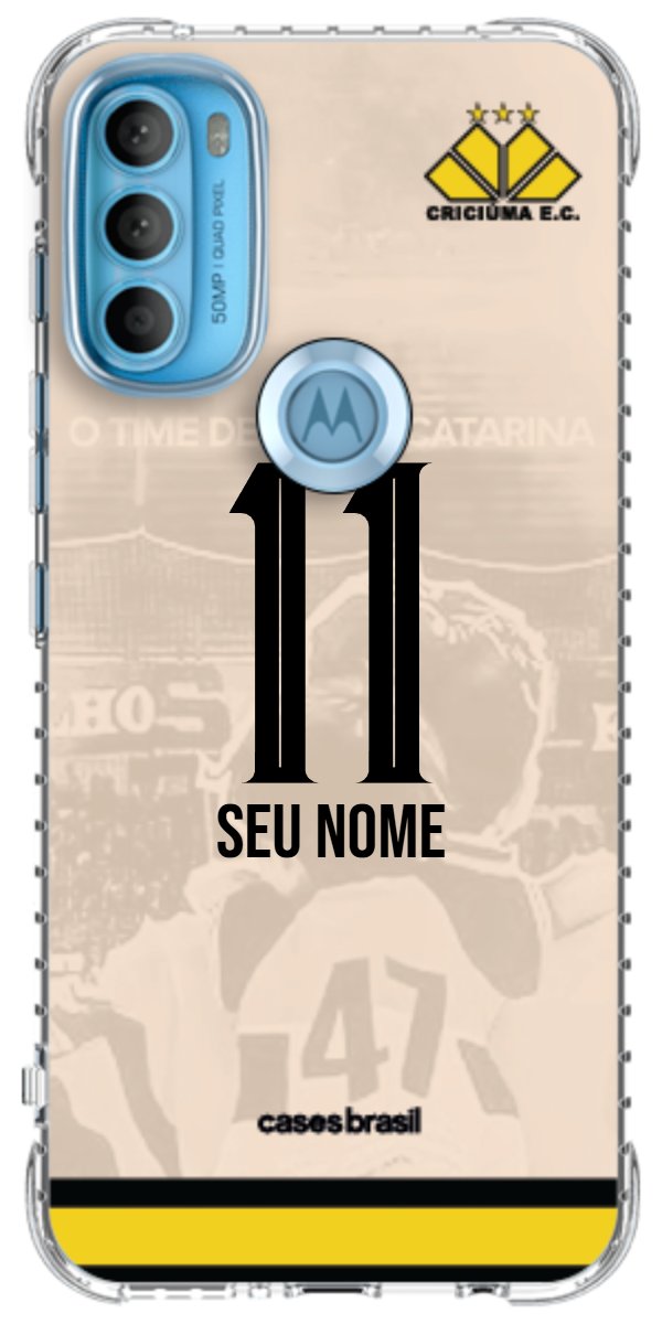 Capinha para celular Criciúma Estampa Oficial 13