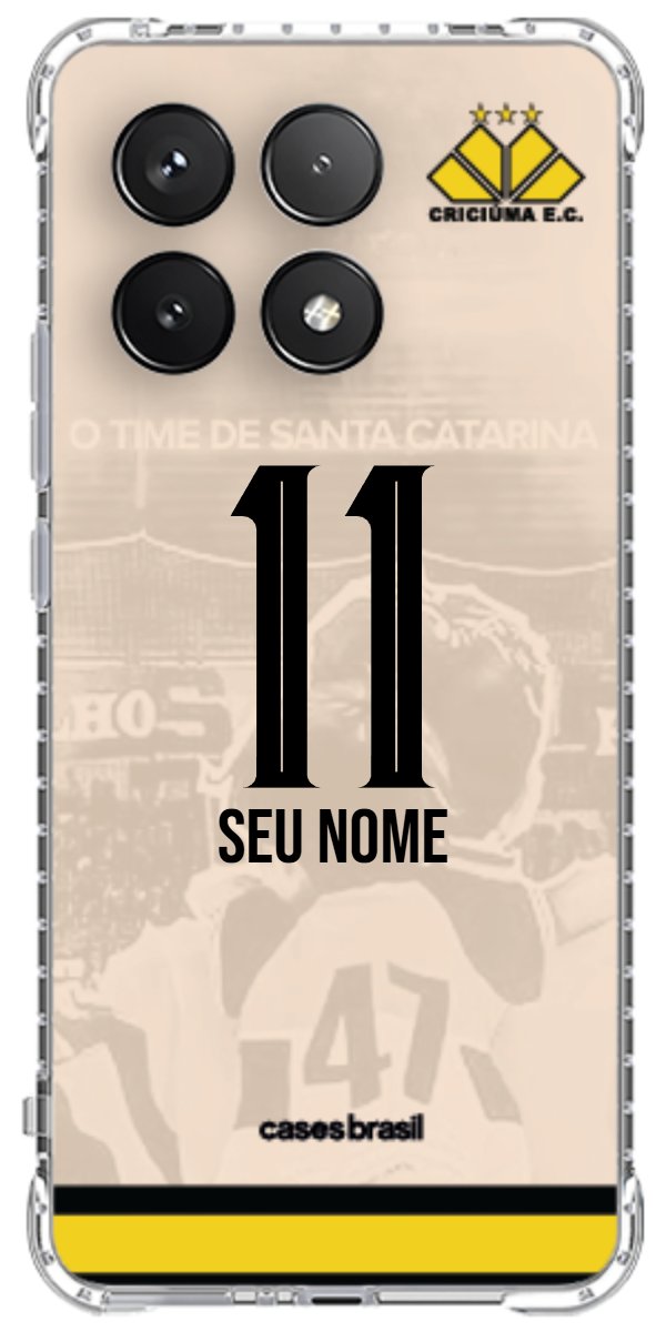 Capinha para celular Criciúma Estampa Oficial 13