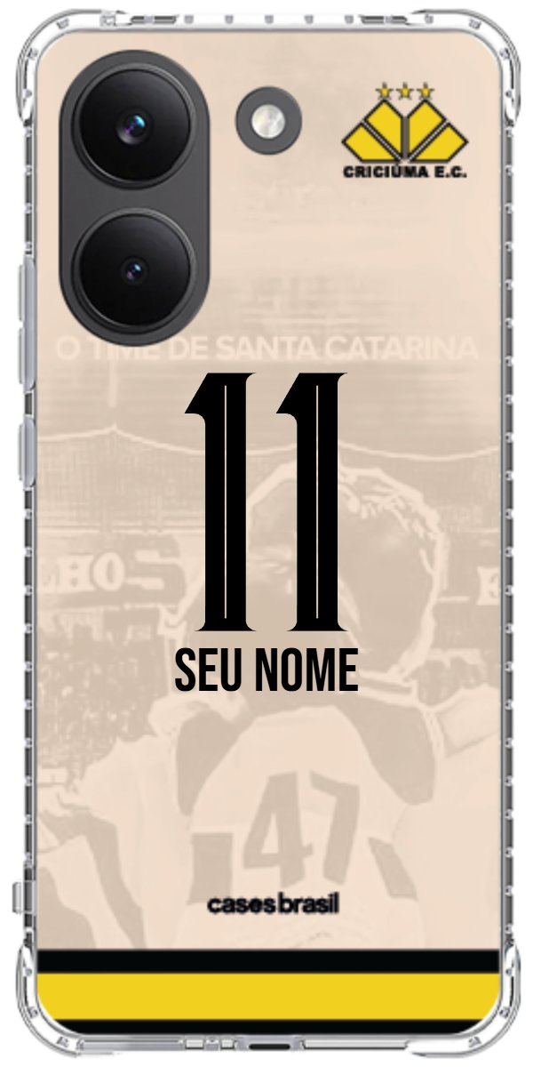 Capinha para celular Criciúma Estampa Oficial 13
