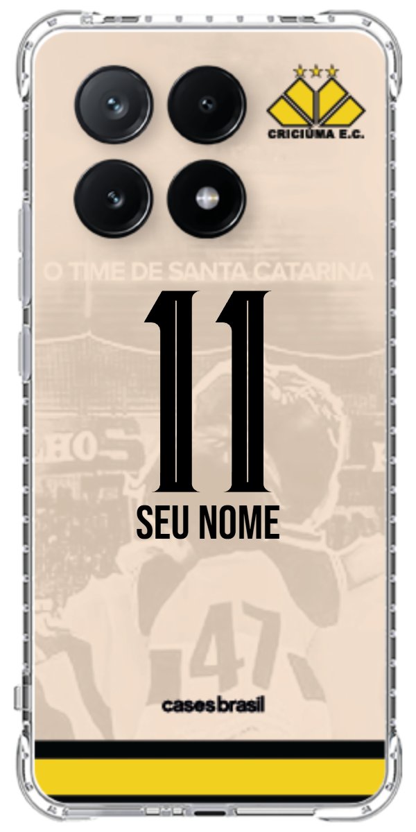 Capinha para celular Criciúma Estampa Oficial 13