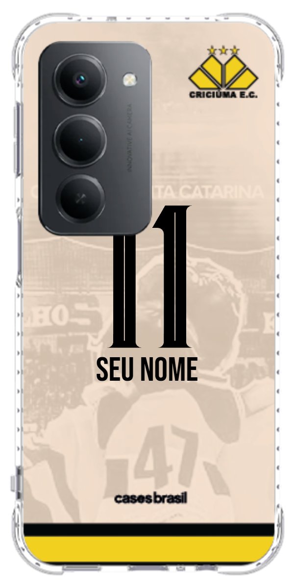 Capinha para celular Criciúma Estampa Oficial 13