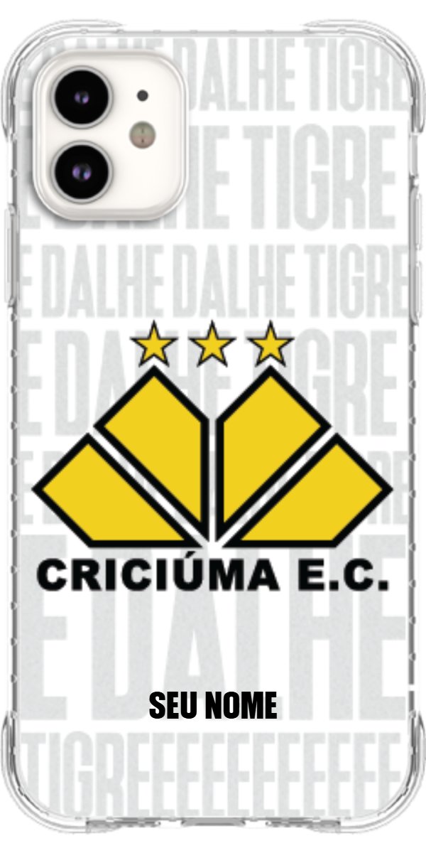 Capinha para Celular Criciúma Estampa Oficial 19