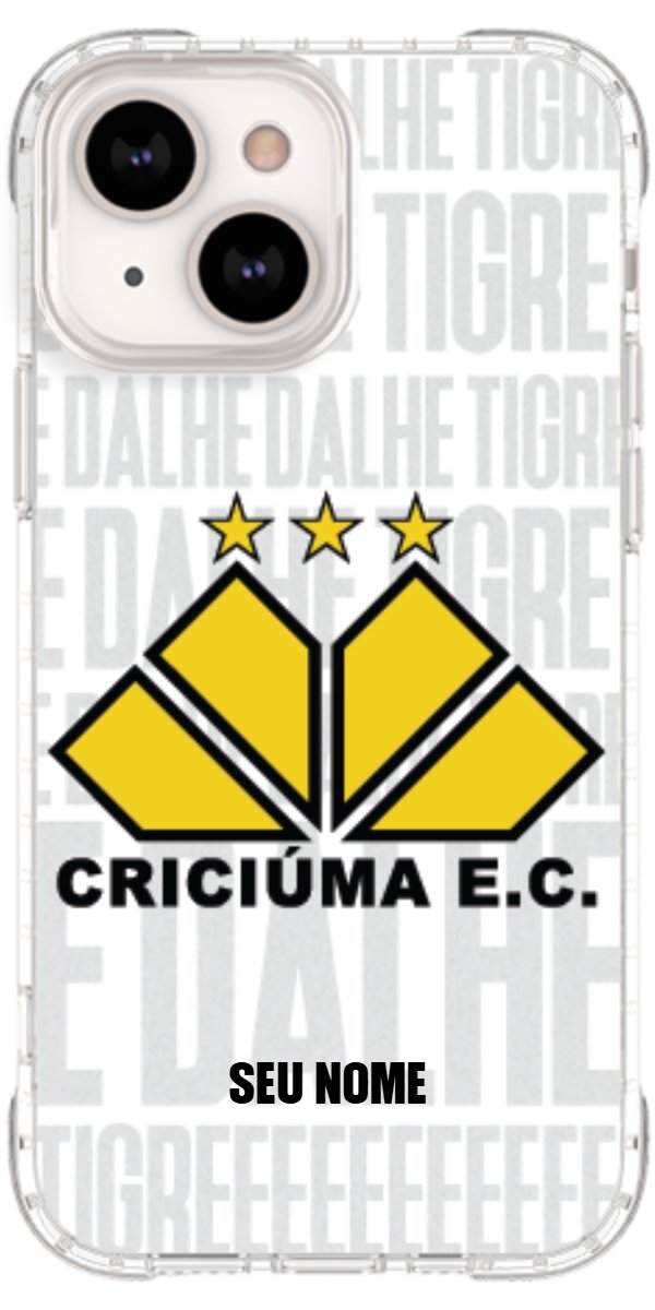 Capinha para Celular Criciúma Estampa Oficial 19