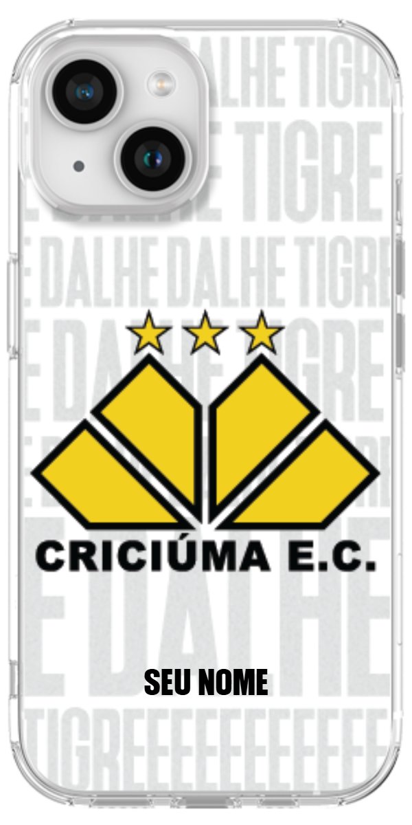 Capinha para Celular Criciúma Estampa Oficial 19