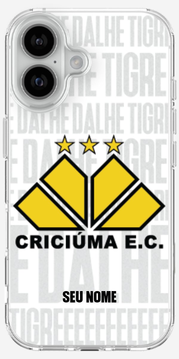 Capinha para Celular Criciúma Estampa Oficial 19