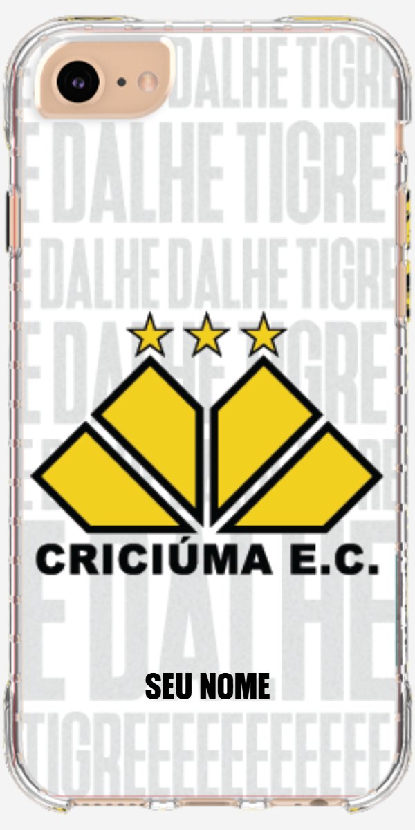 Capinha para Celular Criciúma Estampa Oficial 19