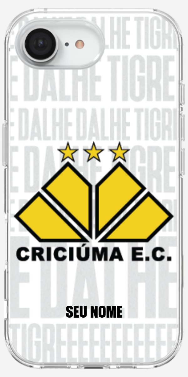 Capinha para Celular Criciúma Estampa Oficial 19