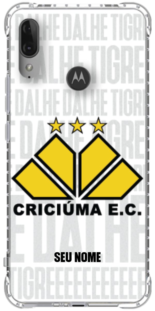 Capinha para Celular Criciúma Estampa Oficial 19