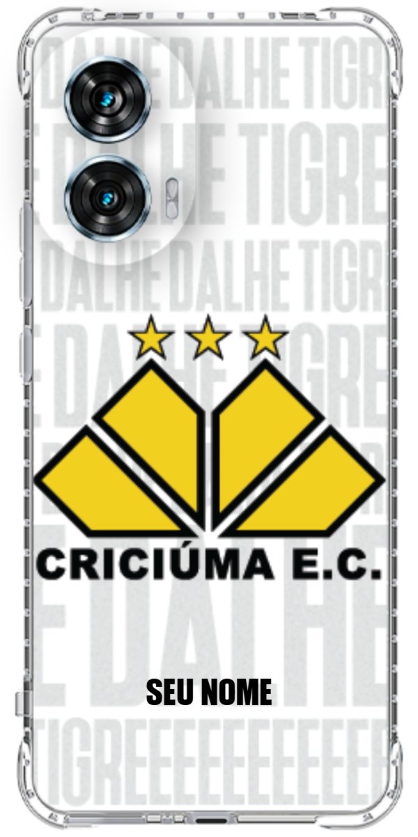 Capinha para Celular Criciúma Estampa Oficial 19