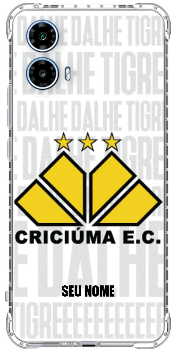 Capinha para Celular Criciúma Estampa Oficial 19