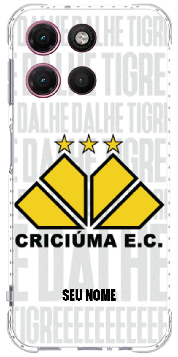 Capinha para Celular Criciúma Estampa Oficial 19