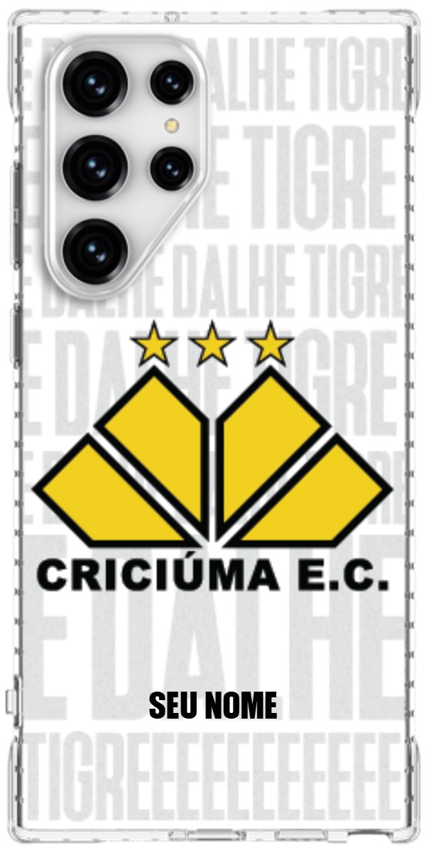 Capinha para Celular Criciúma Estampa Oficial 19