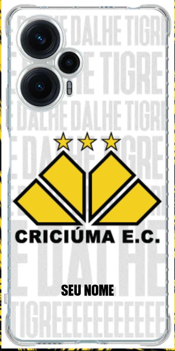 Capinha para Celular Criciúma Estampa Oficial 19
