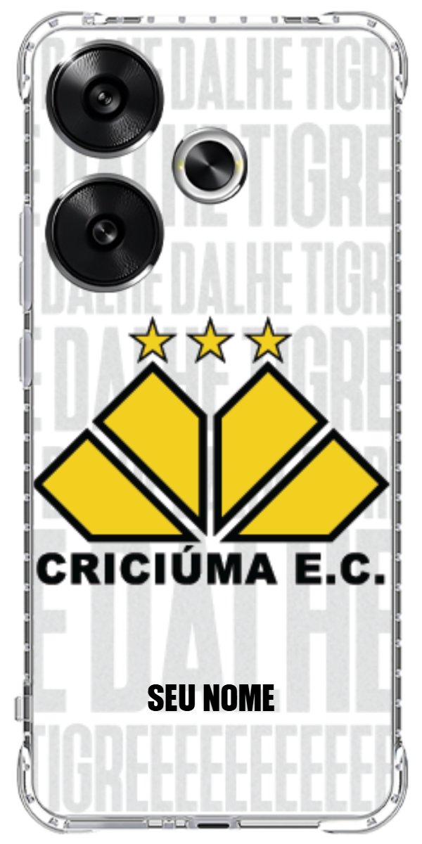 Capinha para Celular Criciúma Estampa Oficial 19