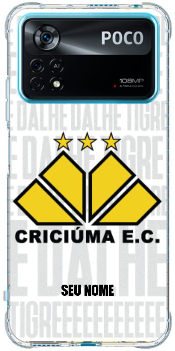 Capinha para Celular Criciúma Estampa Oficial 19