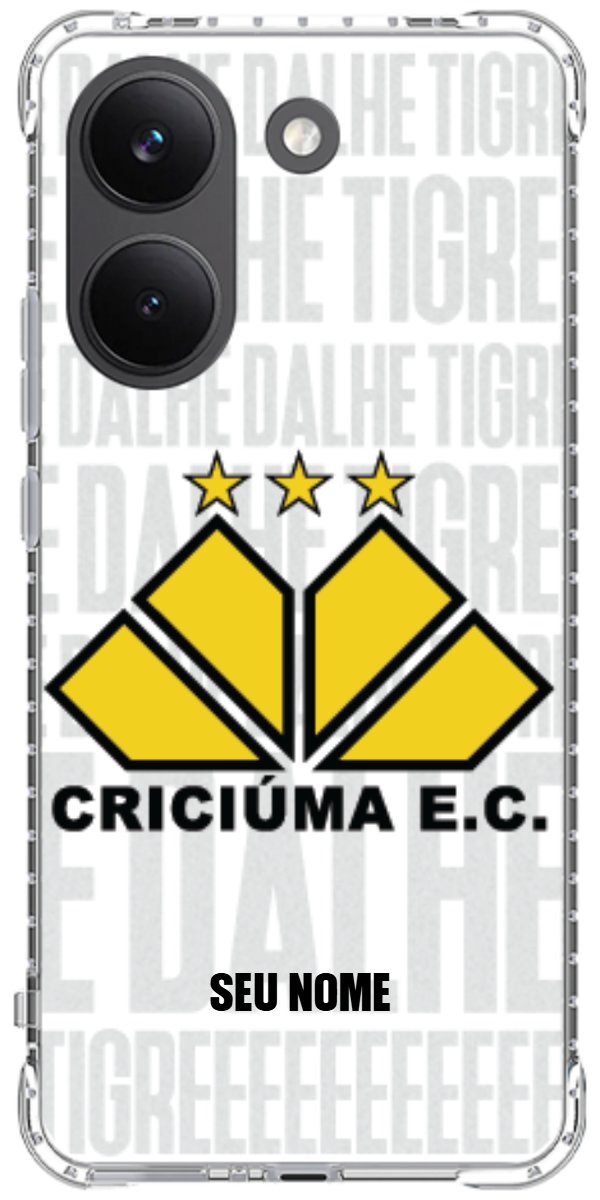 Capinha para Celular Criciúma Estampa Oficial 19