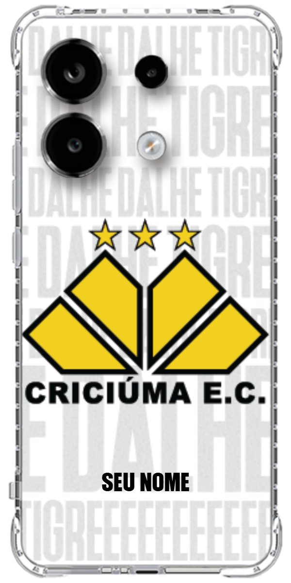 Capinha para Celular Criciúma Estampa Oficial 19